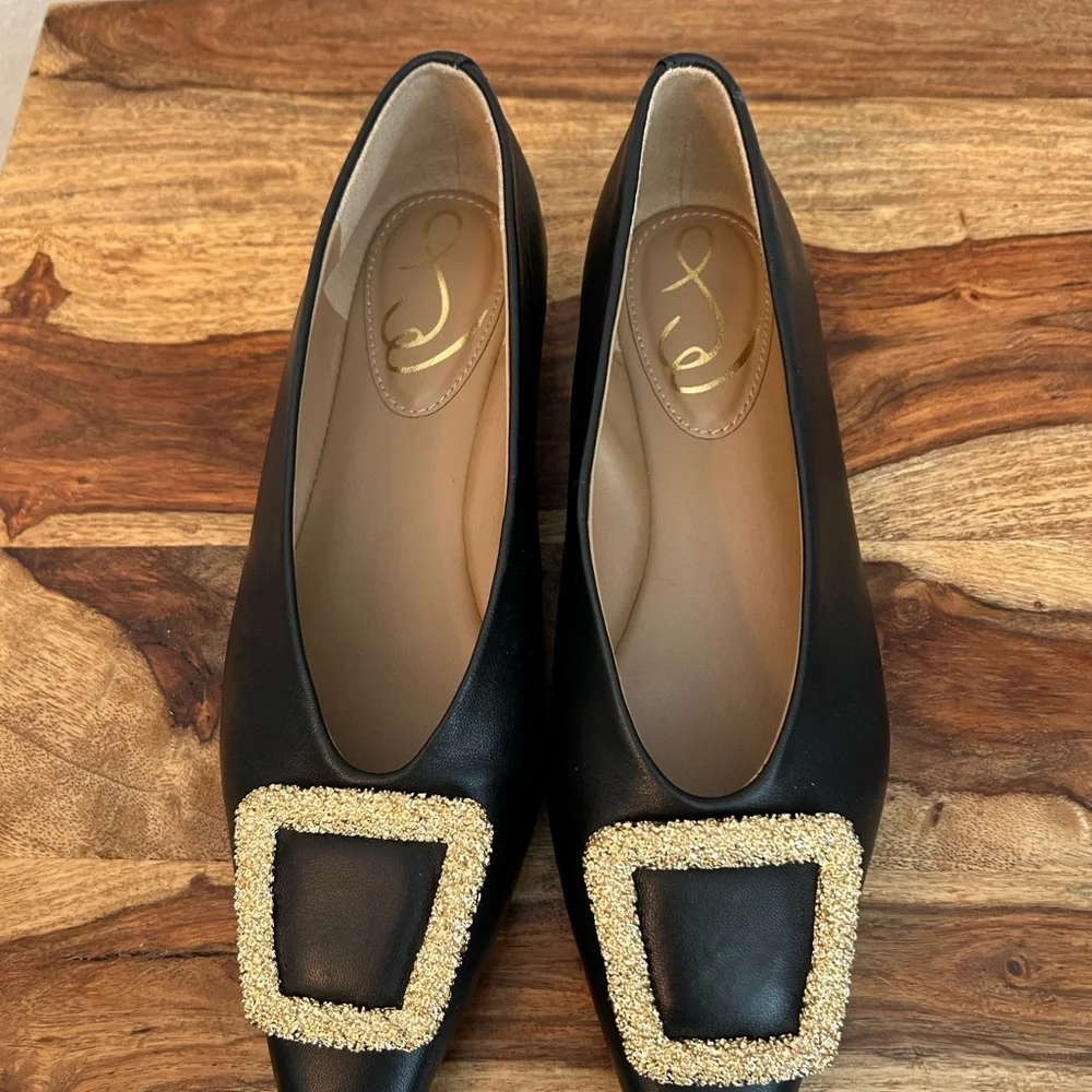 Sam Edelman Black Leather Women's Shoes, Size 7, NWT - Picture 8 of 9